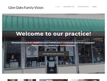 Tablet Screenshot of glenoaksfamilyvision.com